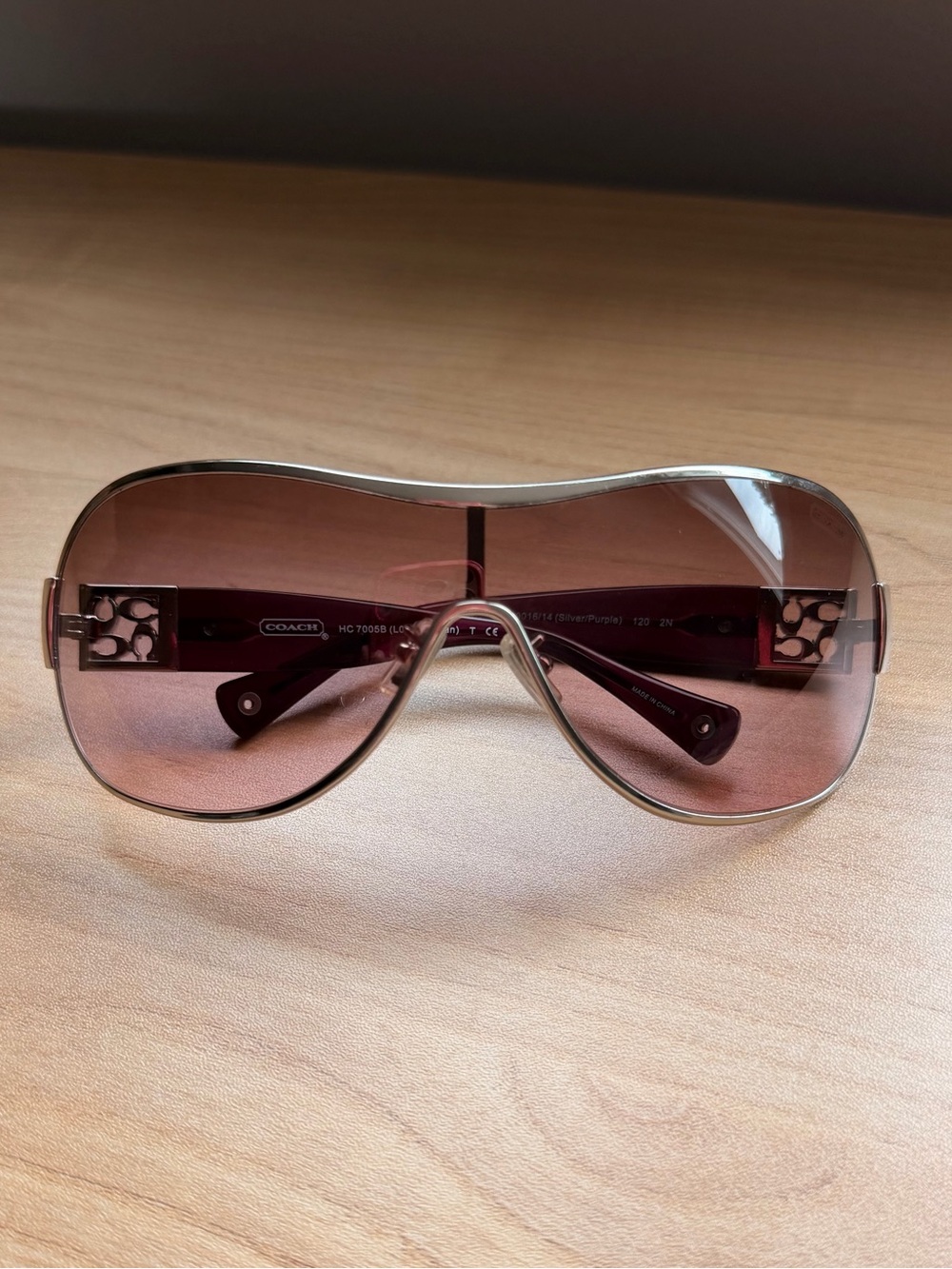 Coach Reagan Y2K Oversized Shield Sunglasses